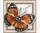Бабочки - объёмная вышивка на пластиковой канве