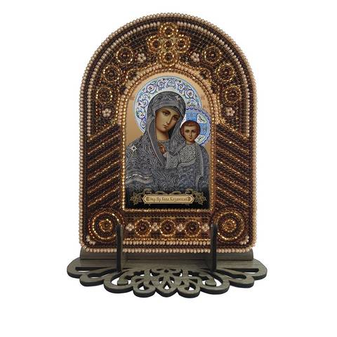 изображение1: икона для вышивания бисером на пластиковой канве, Образ Пресвятой Богородицы Казанская