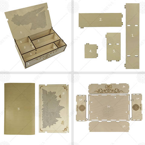 фото4: деревянный органайзер, украшенный вышивкой бисером или нитками фото4: деревянный органайзер, украшенный вышивкой бисером или нитками