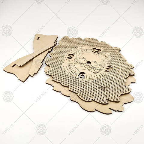фото4: деревянные часы, украшенная вышивкой бисером или нитками