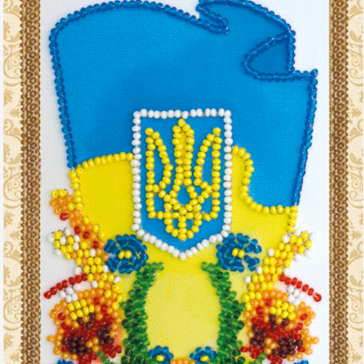 Набор для вышивки бисером открытка Украина