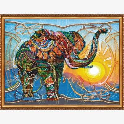 Набор для вышивки бисером Мозаичный слон