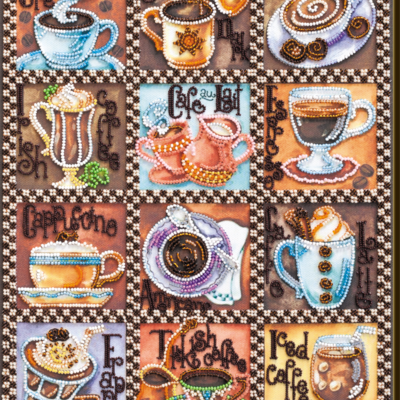 Набор для вышивки бисером Кофейная карта