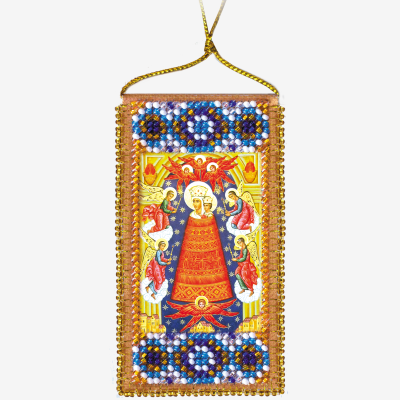 Набор для вышивки бисером Молитва о помощи в учении (украинский текст молитвы)