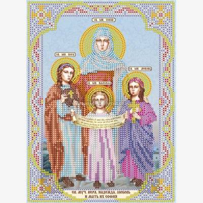 Схема для вышивки бисером «Святые Вера, Надежда, Любовь и мать их София»