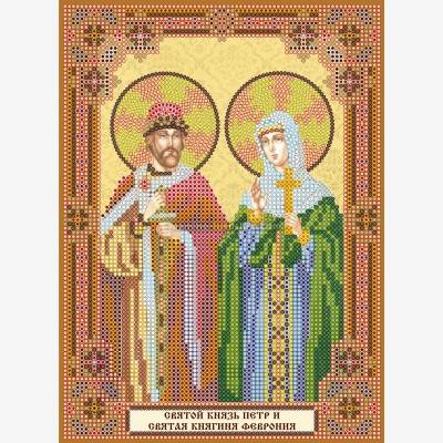 Схема для вышивки бисером «Святой князь Петр и святая княгиня Феврония»