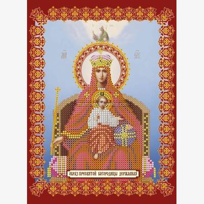 Схема для вышивки бисером «Божья матерь Державная»