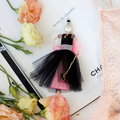 фото: украшение куколка-подвеска Розовый зефир