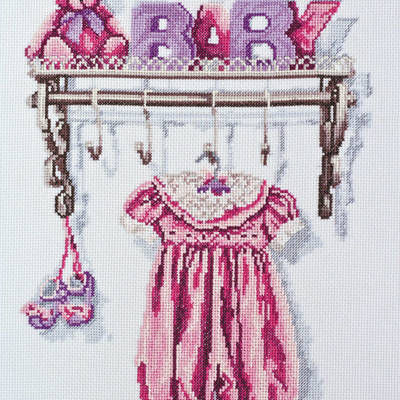 фото: картина для вышивки крестом Малыш. Девочка