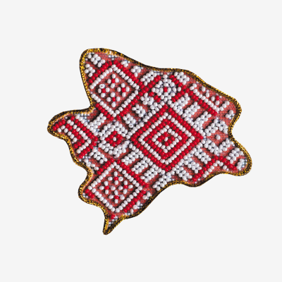 Набор для вышивки бисером магнит Карта Украины Запорожская область