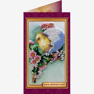 Набор для вышивки бисером открытка Пасхальная открытка-2