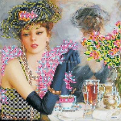 Схема для вышивки бисером Парижанка Схема для вышивки бисером Парижанка