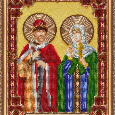 Набор для вышивки бисером Икона святого князя Петра и святой княгини Февронии
