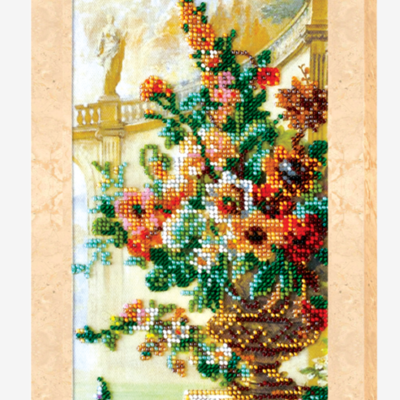 Набор для вышивания бисером на натуральном художественном холсте "Сад богов-3"