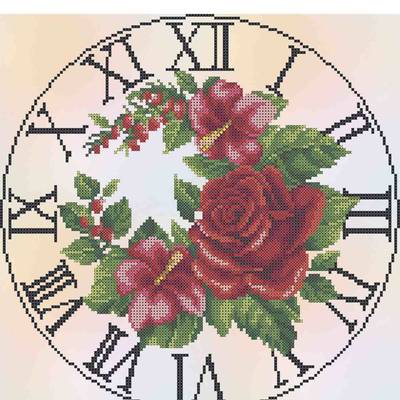 фото: часы, вышитые бисером, Вальс роз