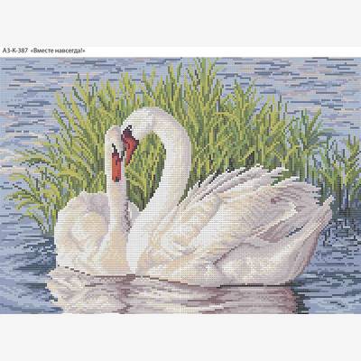 фото: картина, вышитая бисером, Вместе навсегда