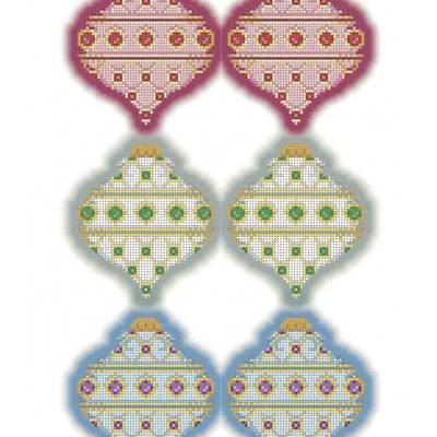 фото: схема для вышивки бисером Новогодние игрушки Юла