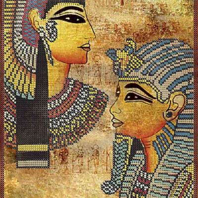 фото: картина, вышитая бисером, Фараоны