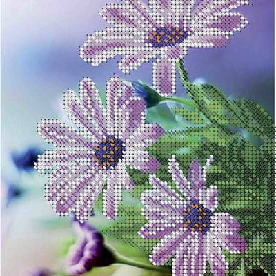 фото: картина, вышитая бисером, Цветы
