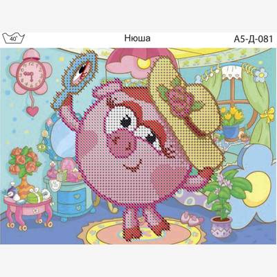 фото: картина, вышитая бисером, Нюша