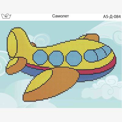 фото: картина, вышитая бисером, Самолет