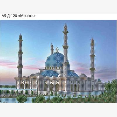 фото: картина, вышитая бисером, Мечеть