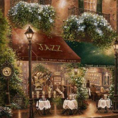 Набор в технике алмазная вышивка Ночное кафе Набор в технике алмазная вышивка Ночное кафе