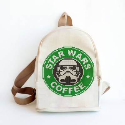 фото: сшитый рюкзак для вышивки бисером или нитками Star Wars