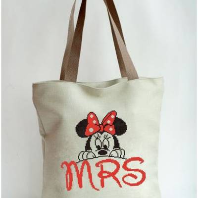 фото: сшитая сумка для вышивки бисером или нитками Мисс Мини