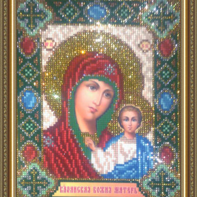 Набор в технике алмазная вышивка Икона Казанская Пресвятая Богородица