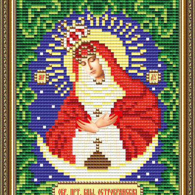 Набор в технике алмазная вышивка Икона Богородица Остробрамская