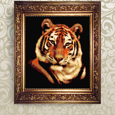 Набор для бисероплетения картина Тигр
