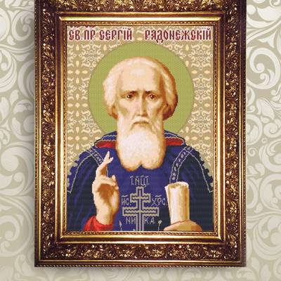 Набор для бисероплетения икона Святой Преподобный Сергий Радонежский