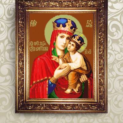 Набор для бисероплетения икона Образ Пресвятой Богородицы Киево-Братская