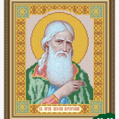 Схема для вышивки бисером Икона Святой Алезий (Алексей)