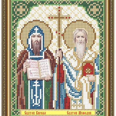 Схема для вышивки бисером Икона Святые Кирилл и Мефодий