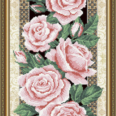 Схема для вышивки бисером Розы