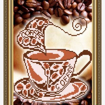 Схема для вышивки бисером Ароматный кофе