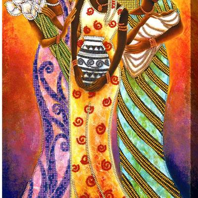 фото: картина для вышивки бисером Африканские девушки