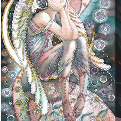 фото: картина для вышивки бисером Ангел в ночи фото: картина для вышивки бисером Ангел в ночи