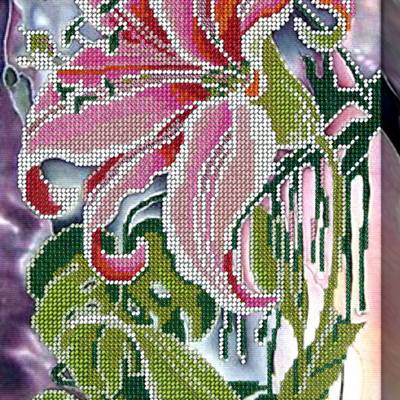фото: картина для вышивки бисером Волшебный цветок
