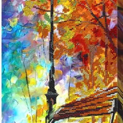 фото: картина для вышивки бисером Осенний парк