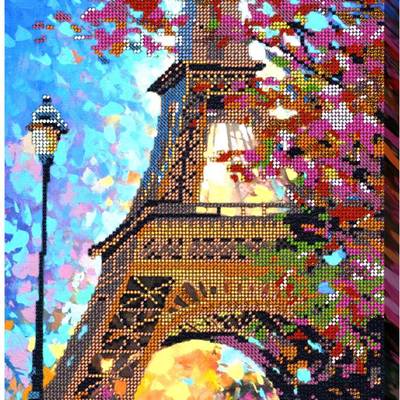 фото: картина для вышивки бисером Яркий Париж