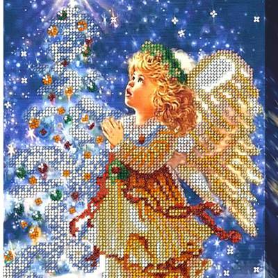 фото: картина для вышивки бисером Рождественский ангел