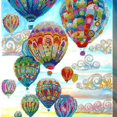 фото: картина для вышивки бисером Воздушные шары