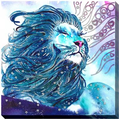 фото: картина для вышивки бисером Благородный лев