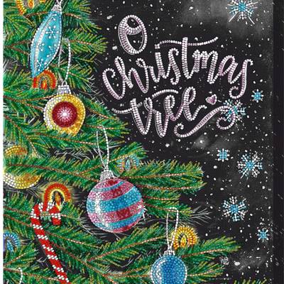 фото: картина для вышивки бисером Рождественская елка
