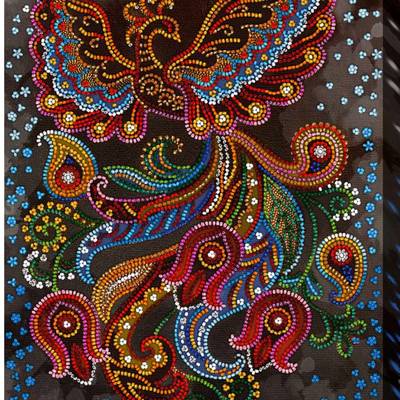 фото: картина для вышивки бисером Райская птица