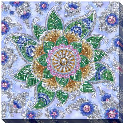 фото: картина для вышивки бисером Цветок мехенди