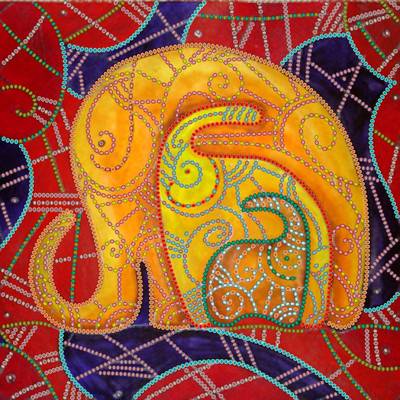 фото: картина для вышивки бисером Три слона
